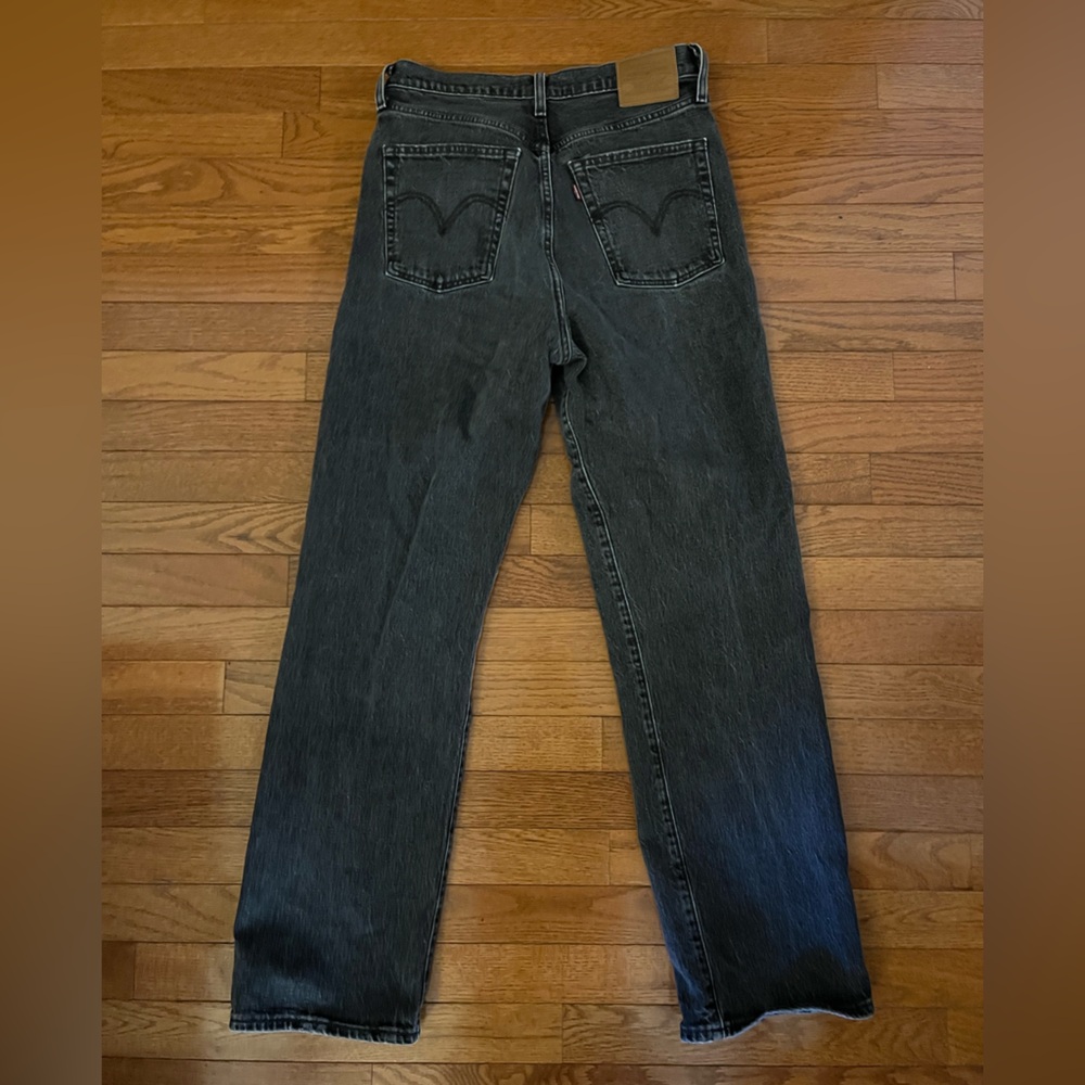 Levi’s Ribcage Straight Ankle Women’s Jeans, black, size 29 - Picture 3 of 3